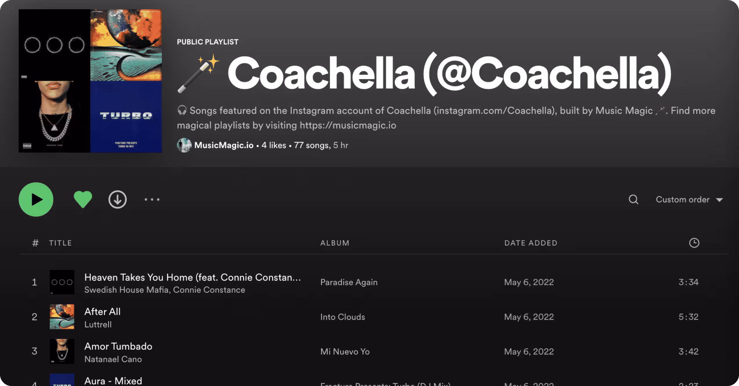 the best coachella playlist on spotify